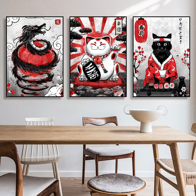 Japanese Living Lifestyle - สไตล์ญี่ปุ่นภูมิทัศน์ Seascape Ukiyoe Art โปสเตอร์กระดาษเคลือบสีขาวเกียวโตภาพผนังสําหรับห้องนั่งเล่นตกแต่งบ้าน