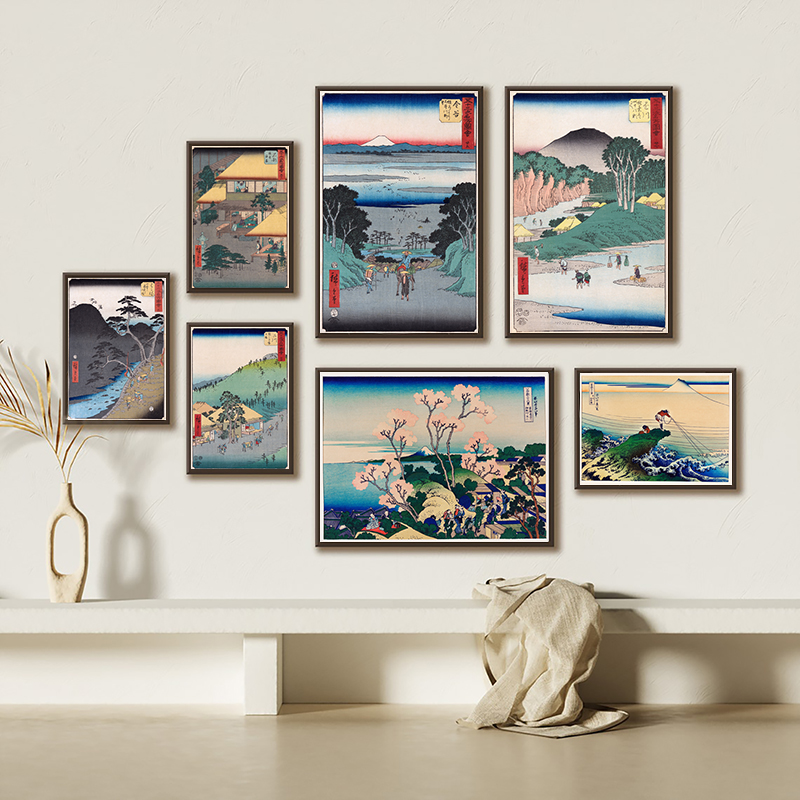 Japanese Living Lifestyle - ญี่ปุ่นพิมพ์ Wall Art ภาพวาดผ้าใบโปสเตอร์ภาพผนังสําหรับห้องนั่งเล่นโปสเตอร์ญี่ปุ่นแบบดั้งเดิมภาพตกแต่ง