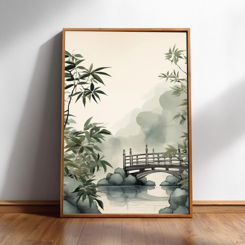 ภาพพิมพ์ศิลปะติดผนังสไตล์ญี่ปุ - Japanese Minimalist Lifestyle บทวิจารณ์และราคา