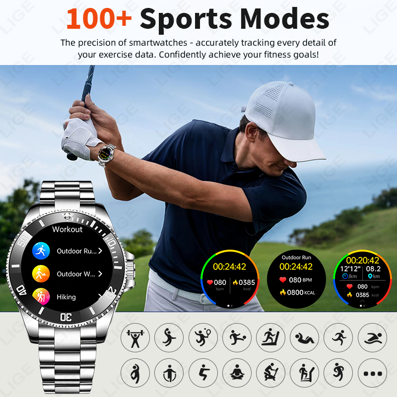 นาฬิกาสมาร์ทวอทช์ LIGE รุ่นใหม - Japanese Active Lifestyle บทวิจารณ์และราคา