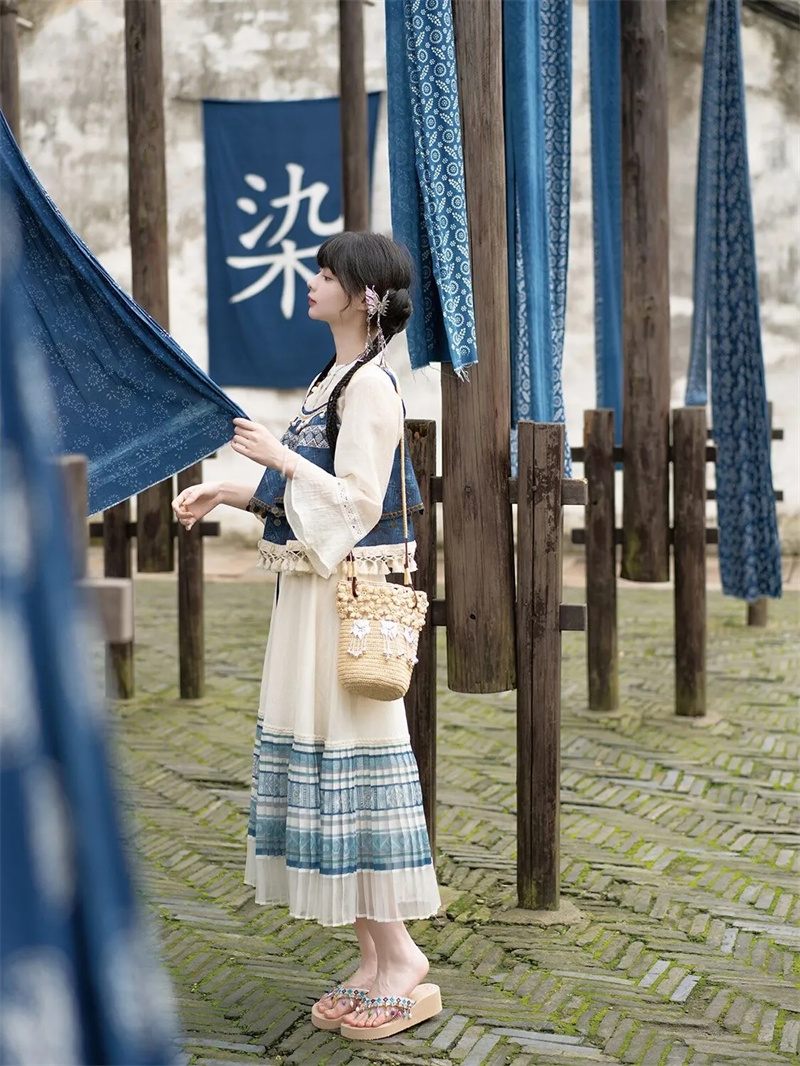 ชุดสไตล์จีนใหม่กระโปรงมีสายรัด - Indigo Dye Kit บทวิจารณ์และราคา