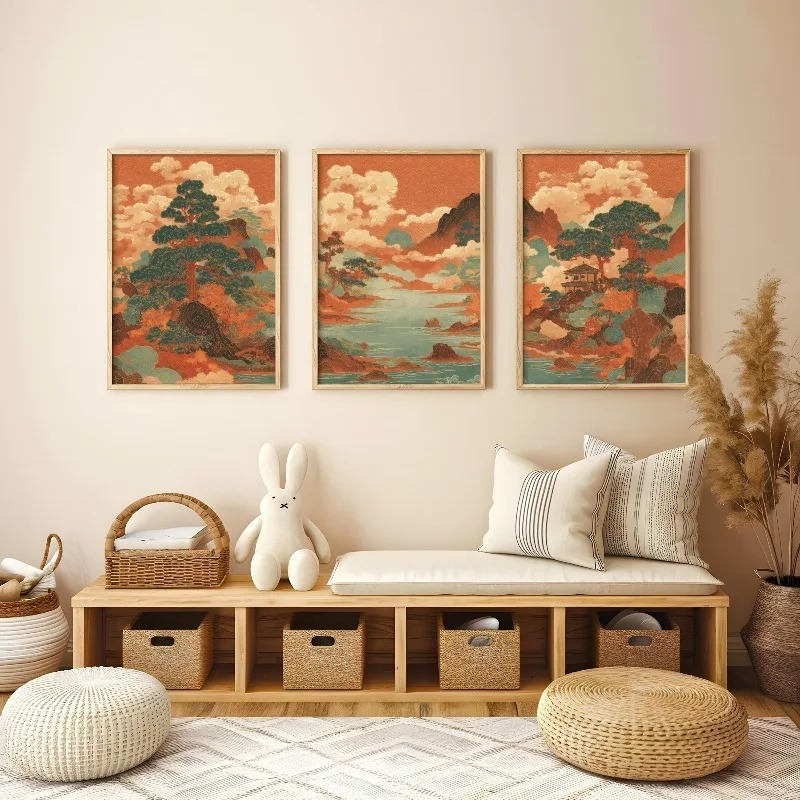 3 ชิ้น วินเทจ ยูคิโย-เอะ ภาพวิ - Japanese Living Lifestyle บทวิจารณ์และราคา