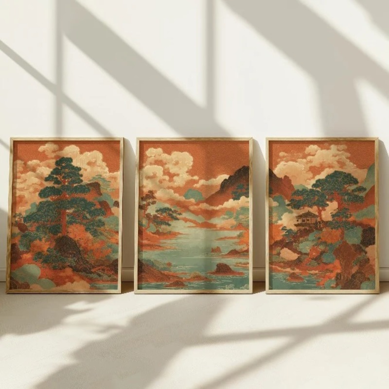 3 ชิ้น วินเทจ ยูคิโย-เอะ ภาพวิ - Japanese Living Lifestyle บทวิจารณ์และราคา
