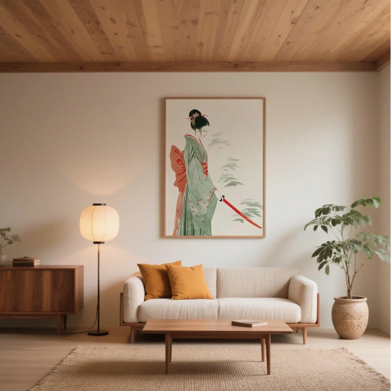Mount Fuji & Crane ผนังญี่ปุ่น - Japanese Minimalist Lifestyle บทวิจารณ์และราคา