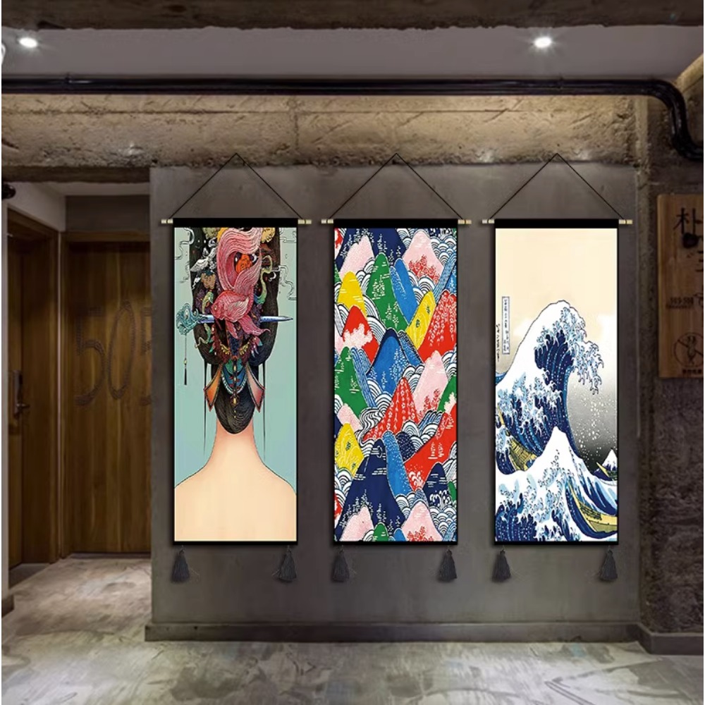 สไตล์ญี่ปุ่นแขวนภาพ Tapestries - Japanese Living Lifestyle บทวิจารณ์และราคา
